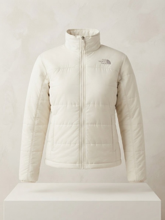 The North Face Jackets & Blazers - The North Face White Insulated Quilted Puffer Jacket - Women's Small